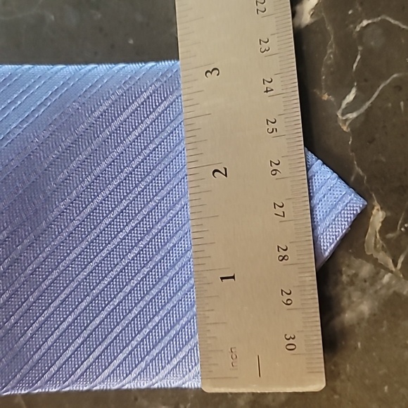 The Men's Store at Bloomingdale's Baby Blue Faint Striped Tie Exclusive 3.4" - Picture 6 of 7